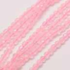 Fashewelry 118pcs 3mm Natural Rose Quartz Beads Small Faceted Round Crystal Beads for Bracelet Necklace Earrings DIY Jewelry Making - color: 3mm-Rose Quartz