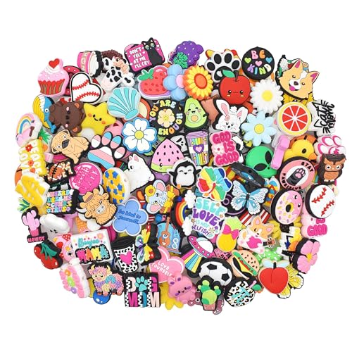 110Pcs Non-Repeat Silicone Focal Beads for Pens,Random Different Focal Bead Bulk Mixed Cute Loose Beads for Beadable Pen Keychain Jewelry Making DIY Gift Class Prize