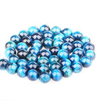 Bymitel 90 pcs Round Loose Stone Beads Gemstone Spacers for Charm DIY Jewelry Making 15.5" per Strand 4mm (Aquamarine Tiger's Eye, 4mm) - color: Aquamarine Tiger's Eye, size: 4mm