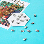 Fashewelry 20Pcs Antique Silver Tiny Jellyfish Spacer Beads 14.5x11mm Tibetan Metal Sea Life Animal Ocean Creatures Charm Beads Hole: 1mm - color: Antique Silver Jellyfish