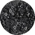 Clay Beads, 4000Pcs Black Clay Heishi Beads for Bracelets Making, Flat Round Polymer Heishi Beads for DIY Jewelry Making