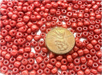Czech Glass Seed Beads Size:6/0 40 gr / 1.4 oz… (Red) - color: Red