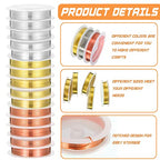Mixweer 15 Pcs 5 Size Copper Wire 18 20 22 26 32 Gauge Tarnish Resistant Jewelry Wire for Jewelry Making 121 Yard Metal Beading Crafting, Rose Gold, Silver and Gold - color: Rose Gold, Silver and Gold