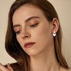 12Pcs Flat Sterling Silver Post with Earring Hook, 3/4/5mm Ear Studs with Loop Hypoallergenic 925 Sterling Silver Earrings Findings Dangle Studs Posts Butterfly Backs Supplies Jewelry Making Set - color: Flat_Silver