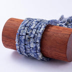 Natural Blue Sodalite Rectangle Tube Beads 4x13mm 38cm/str Loose Semi Gemstone Stone Beads for Making Bracelets Necklace Earrings - color: Blue Sodalite, size: 4x13mm Rectangle