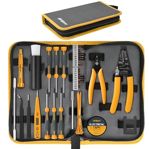 Hi-Spec 39pc Electronics Repair & Opening Tool Kit Set for Laptops, Phones, Devices, Computer & Gaming Accessories. Precision Small Screwdrivers with Pentalobe Bits for iPhones & MacBooks - size: 39pcs