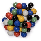 Yellow Mountain Imports 60 Pieces Chinese Checkers Marbles Set with Solid Colors - 16 Millimeters - size: 16mm(Matt)