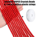 QINJIEJIE 100PCS Red Turquoise Beads 8mm Stone Beads Round Loose Gemstone Bead for Bracelet Beading Crystal Jewelry Making DIY Necklace Earrings 0.32" - color: Red Turquoise, size: 100PCS