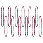 Party Beads - Small Round - size: 12-Pack, style: Maroon (12-Pack)