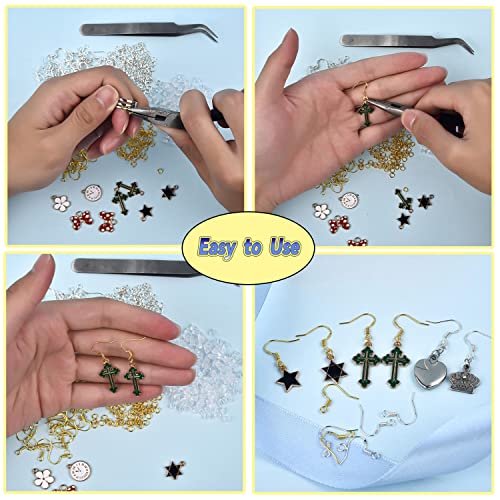600Pcs Hypoallergenic Earring Hooks, Gold Earring Making Kit, with Earring Backs and Jump Rings for Jewelry Making (Gold) - color: Gold