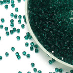 500pcs Crystal Glass Beads 6mm Bulk Faceted Bicone Spacer Beads for DIY Jewelry Making - color: Malachite Green, size: 6mm