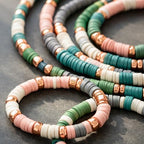 Mandala Crafts Light Blue Heishi Beads 4mm – 6000 Flat Polymer Disc Clay Beads for Adult Jewelry Making Spacer Beads, Bracelets, Necklaces, and Earrings - color: Light Blue, size: 4mm 6000 PCs