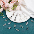 1 Box 36Pcs Clip-on Earring Converter Silver Clip on Earring Findings Brass Non Pierced Earring Components with Earring Pads Clip Earring Findings for Jewelry Making Supplies DIY Craft Women - color: Platinum