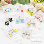 Graduation Polymer Clay Cutters & Stamps Set - 19pcs 0-9 Numbers, GARD/2026 Seals, Owl, Cap, Gown, Balloon for DIY Earring Jewelry, Soft Clay Crafts & Class Party Supplies - color: 2M color