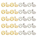 SUNNYCLUE 1 Box 80Pcs Stud Earring Findings with Loop Ear Nuts 40Pcs Real 24K Gold Plated Stainless Steel Stud Earring Blanks 40Pcs Earring Backs Round Earrings Studs Findings for Jewelry Making Kit - color: 20pairs Real 24k Gold Plated & Stainless Steel