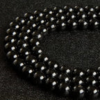 100pcs 6mm Black Tourmaline Beads Natural Gemstone Beads Round Loose Beads for Crafting and Jewelry Making - color: Black Tourmaline, size: 6mm