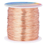 203 Feet Tarnish Resistant Copper Wires 24 Gauge/0.5mm Jewelry Craft Wires Beading Wire for Jewelry Making, Wire Wrapping and Crafting (Champagne Gold) - color: Champagne Gold, size: 24 Gauge