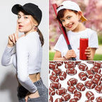 100pcs 18mm Football Beads with 5.5 Yard Elastic Rope,Acrylic Sports Beads DIY Spacer for Necklace Bracelet Keychains Handmade Jewelry Making Accessories Craft Supplies(Rugby) - color: Rugby