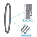 50 Feet Stainless Steel Chains for Jewelry Making, Anezus Jewelry Chain Bulk Small Metal Chains with 100 Jump Rings 30 Lobster Clasps for Necklace Making Bracelet DIY - size: 2mm