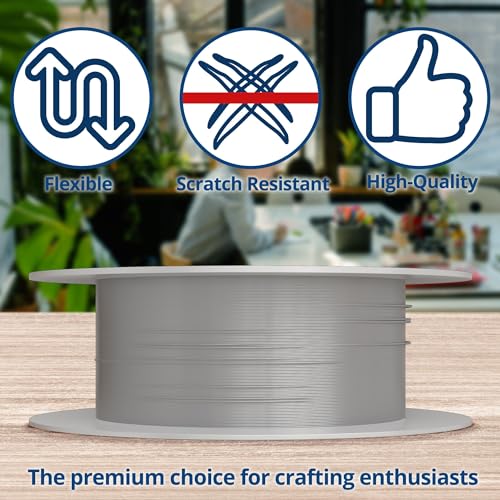 Soft Flex 49 Strand Beading Wire - Medium 0.19 Diameter - 30 Feet Nylon Design Wire - style: Satin Silver