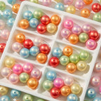 20mm Acrylic Beads 180pcs Chunk Bubblegum Bead Color Pearl Pen Ball Beads for Pen Bag Jewelry Making Necklace Bracelets (qszg) - color: Mint Green&pink