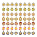 70Pcs Daisy Flower Charms 7 Color Alloy Enamel Sunflower Charms Spring Floral Pendants 11×11mm for Jewelry Making DIY Craft Necklace Bracelets Dangle Earring Keychain Bag