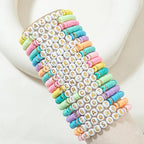 JIASHUYEYE Preppy Bracelets for Teen Girls - Stackable Boho Surfer Friendship Bracelets Set for Little Girls & Women - style: 18Pcs - Inspiration