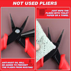 Mini Round-Nose Pliers Tweezer Nose pliers Mini Needle Nose Pliers Short-Nose Pliers Pointed Nose Pliers Smooth Jaws Jewellery Making Tool For Bending Wire Open and Close Jump Rings - style: Round-Nose Pliers
