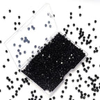 1000pcs Crystal Glass Beads 4mm Bulk Faceted Bicone Spacer Beads for DIY Jewelry Making - color: black, size: 4mm