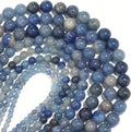 Zenkeeper About 180 Pcs Blue Aventurine Beads for Jewelry Making 4 MM Blue Aventurine Gemstones Loose Stone Beads - color: Blue Aventurine, size: 4MM, about 180pcs