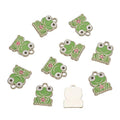 Craftdady Enamel Dangle Charms Pendant Food Animal Flower Cute Charms Colorful Metal Fruit Pendants Hang Ornament for Craft Bracelet Necklace Earring Key Chains Jewelry Making - color: Green Frog