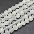 40Pcs 10mm Natural Selenite Stone Beads Round Gemstone Loose Beads Energy Healing Chakra Stone Charm Beads for Bracelet Necklace Jewelry Making DIY Crafts - color: 10mm-clear