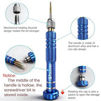 5-in-1 Multifunctional Small Screwdriver, PTSLKHN S2 Steel Magnetic Screwdriver Kit for Eyeglass, Sunglasses, Electronics, Cellphone, Jewelry and More - color: Blue 5in1