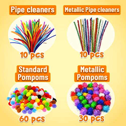Goody King Arts and Crafts Supplies for Kids - All in One Kid Crafts Toddler Activities Kids School Supplies Age 4 5 6 7 8 Years Old Craft Art Supply Kit Kindergarten Homeschool - size: Medium