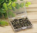 Shapenty Small Metal Alloy Lobster Claw Clasps Clip DIY Necklace Jewelry Finding Making Accessories Fastener Hook, 12mmx6mm, 100PCS (Bronze) - color: Bronze