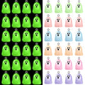 Augshy 64 Pcs Halloween Ghost Charms, Resin Ghost Charms Luminous Ghost Beads Halloween Pendant Bulk Glow in The Dark Ornament for DIY Bracelet Necklace Earrings Jewelry Making Accessories Decorations - style: Halloween Style