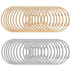 32 Pieces Twisted Cable Wire Bracelet Stylish Fine Stainless Steel Open Cuff Bracelets Mixed 3mm Thin Adjustable Expandable Elastic Bangle Bracelets for Women DIY Jewelry Making Christmas Day Gift