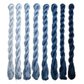 Natural 100% Silk Thread, Handmade Embroidery Thread Silk Floss 8 Colors 110m Each (73) - color: 73