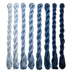 Natural 100% Silk Thread, Handmade Embroidery Thread Silk Floss 8 Colors 110m Each (73) - color: 73