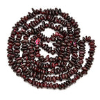 5-8mm Natral Healing Gemstone Waist Bracelets Necklace Kit Irregular Stone DIY Crafts Design Jewelry Making 1 Strand per Bag Approxi 34 inch (Red Garnet Chips) - color: Red Garnet Chips