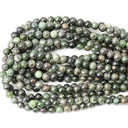 45PCS 8mm Natural Chrysoprase Round Loose Beads for Jewelry Making 1 Strand 15" - color: Chrysoprase, size: 8mm