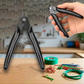 Micro Wire Cutter 1-Pack, Precision Flush Cut Nippers, Small Side Cutting Pliers for Jewelry, Electronics, 3D Printing, Plastic Models, Black