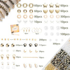 Xylise Jewelry Making Supplies Kit Natural Stone Beads for Irregular Natural Stone with for DIY Craft Bracelet Necklace Earrings for Adults (Variegated) - color: Variegated