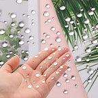700 Pieces Clear Water Dewdrop Embellishments, CCOZN Card Making Supplies Clear Beads Water Droplets Waterdrop Resin Beads for DIY Scrapbooking Crafts Paper Decor Phone Case Craft