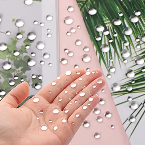700 Pieces Clear Water Dewdrop Embellishments, CCOZN Card Making Supplies Clear Beads Water Droplets Waterdrop Resin Beads for DIY Scrapbooking Crafts Paper Decor Phone Case Craft