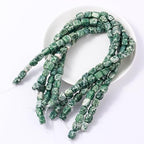 Natural Large African Jade Cube Stone Beads 8x11mm 38cm/str Loose Semi Gemstone Stone Square Beads for Making Bracelets Necklace - color: African Jade