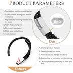 Mens Bracelet Fathers Gifts Day Black Braided Leather Stainless Steel Cross Jewelry Charming Bracelet Embedded with Black Agate Beads,Perfect for Wedding, Parties, and Everyday,Bible Verse Christian Religious Gift(7.5/8.5/9 Inch) - color: F+silver+8.5