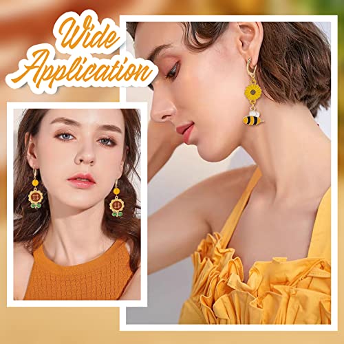 Beebeecraft 1 Box 100Pcs Leverback Earring Hooks 24K Gold Plated French Earring Hooks Earwire Findings 16.5x10mm for DIY Women Earring Making - color: Gold