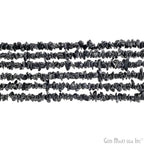 GM GemMartUSA Black Spinel Natural Raw Chip Beads Strands | Semi-Precious | AAA+ Quality 1 Strand 34” | DIY Bracelet Jewelry Making, Healing Crystal Craft| 4-6mm - Black-Color Gemstones (CHSB-70001) - color: Black Spinel (CHSB-70001)