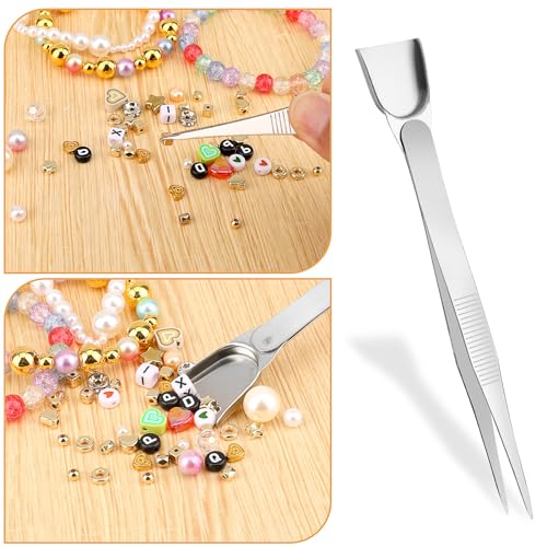 3Pcs Grabber Tool Holder Set Jeweler's Pick Up Sprinkle Pen Jewelry Tweezers 4 Claw Piercing Ball with Prongs Diamond Claw Precision Stainless Steel For Tiny Objects IC Chip Electronic Components - color: Black